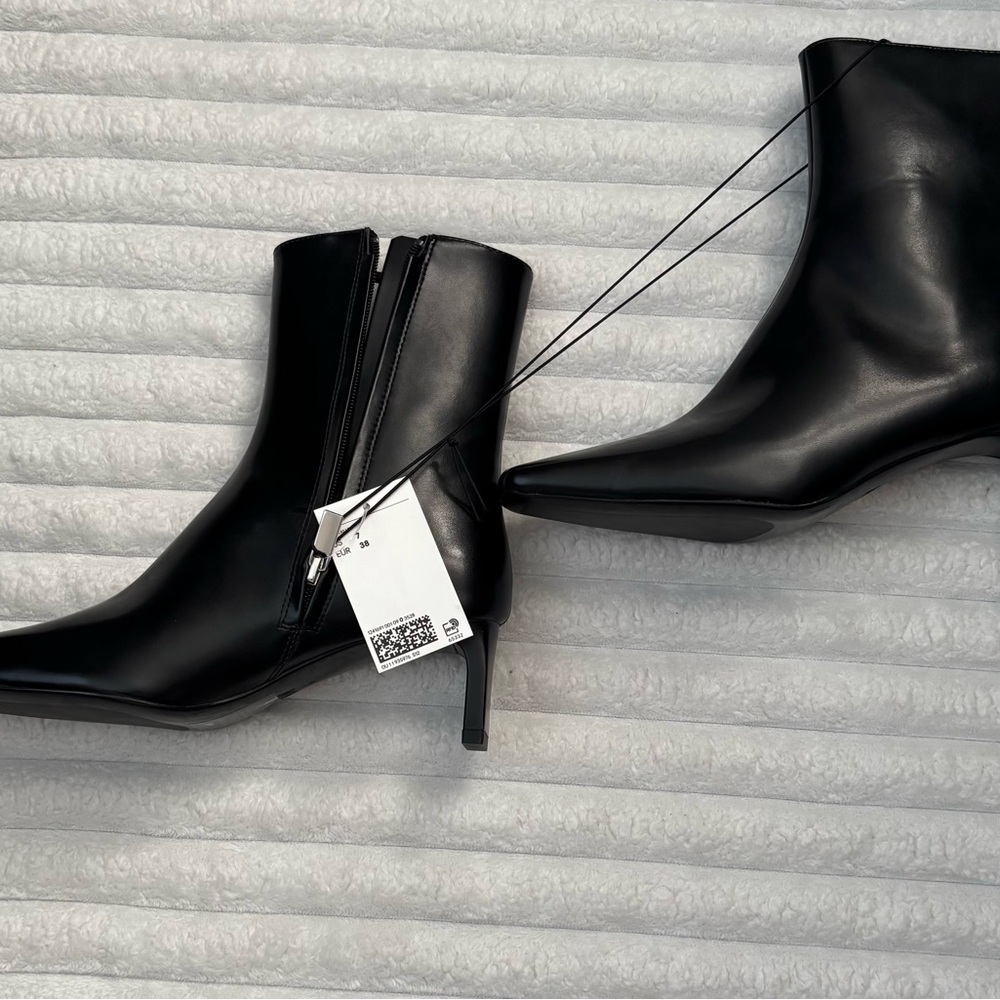 H&M Sleek Black Heeled Boots